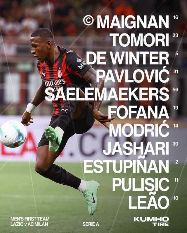  意甲焦点对决，拉齐奥主场迎战AC米兰；莱奥与莫德里奇领衔首发阵容。 体育新闻