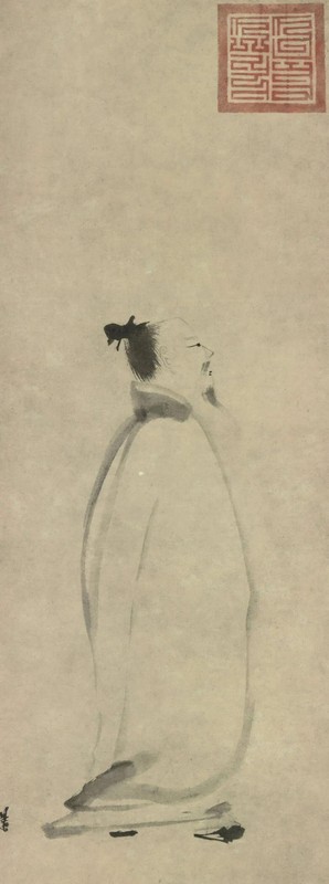  《太白行吟图》的减笔密码：梁楷如何用三笔五划斩断千年画史执念 书画藏品