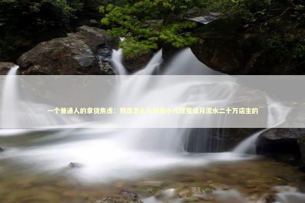 一个普通人的拿货焦虑：我是怎么从微商小代理变成月流水二十万店主的 企业服务